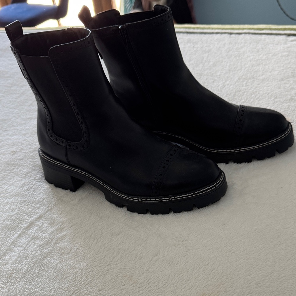 St. John's Bay Black Ankle Boots